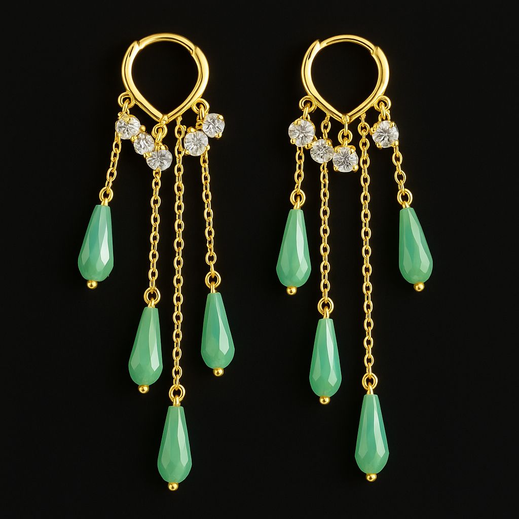 Aqua Whistler Earring Green