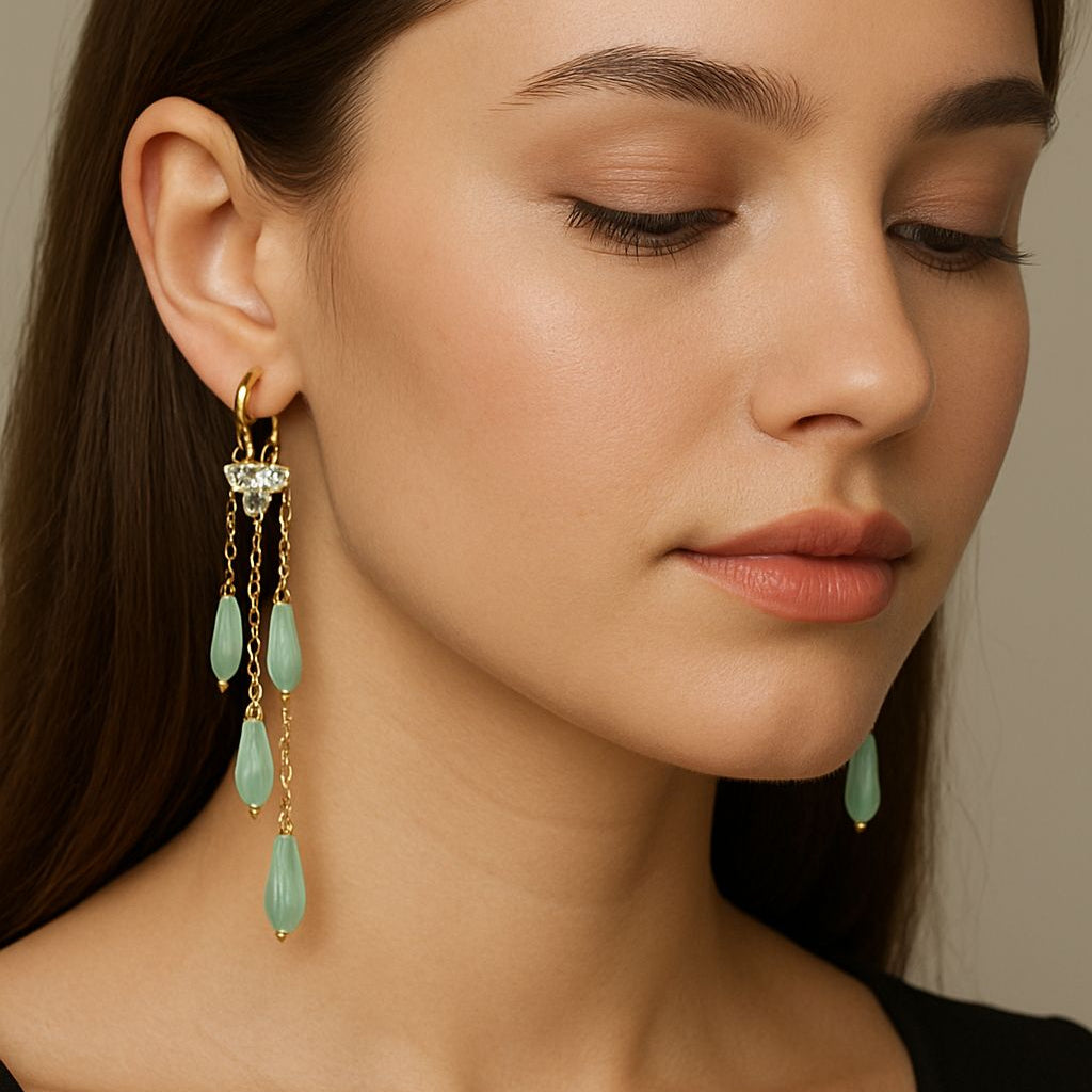 Aqua Whistler Earring Green