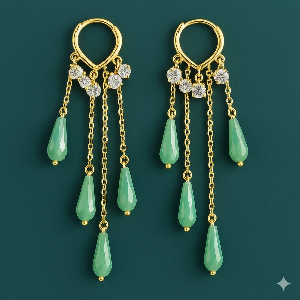 Aqua Whistler Earring Green