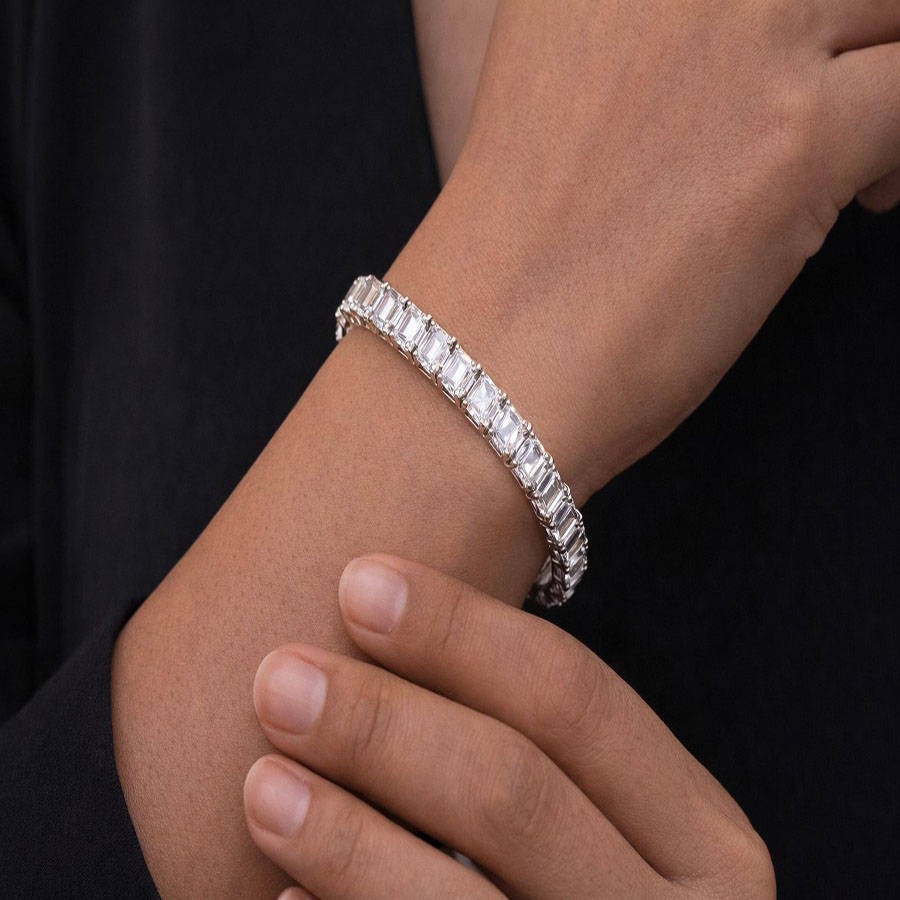 Prisma Real-Stone Bracelet Silver - Image 2