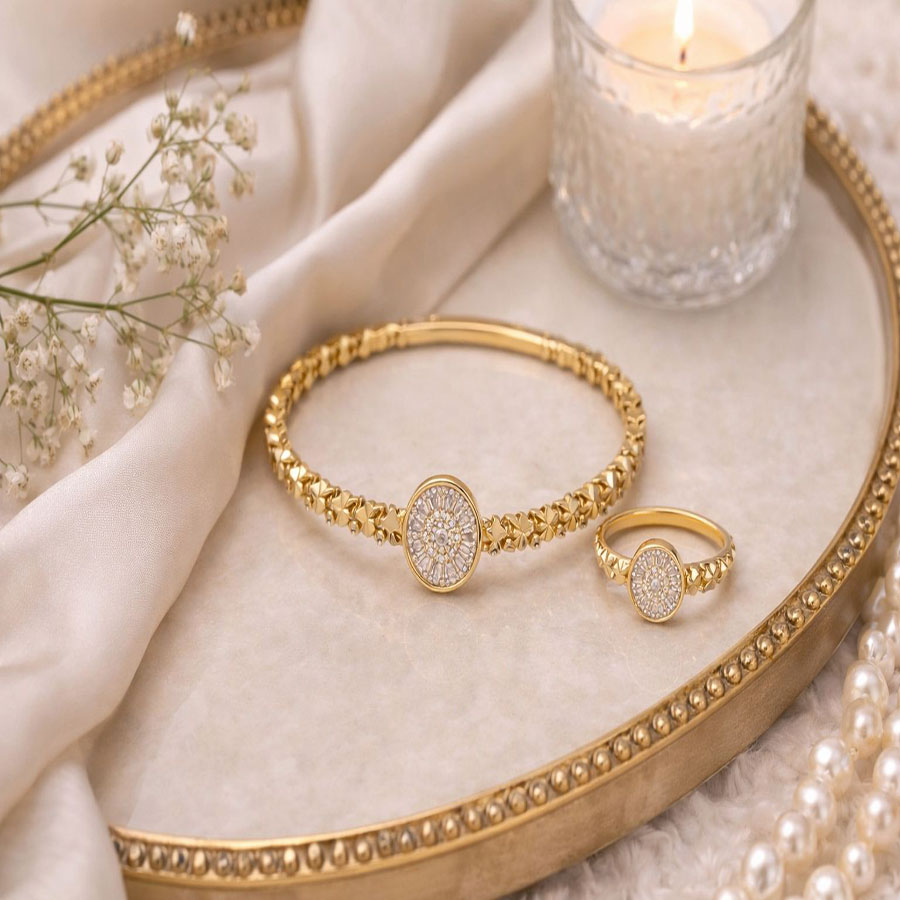 Serene Spark Set Golden