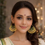 Rani Neelima Blue Jhumkis