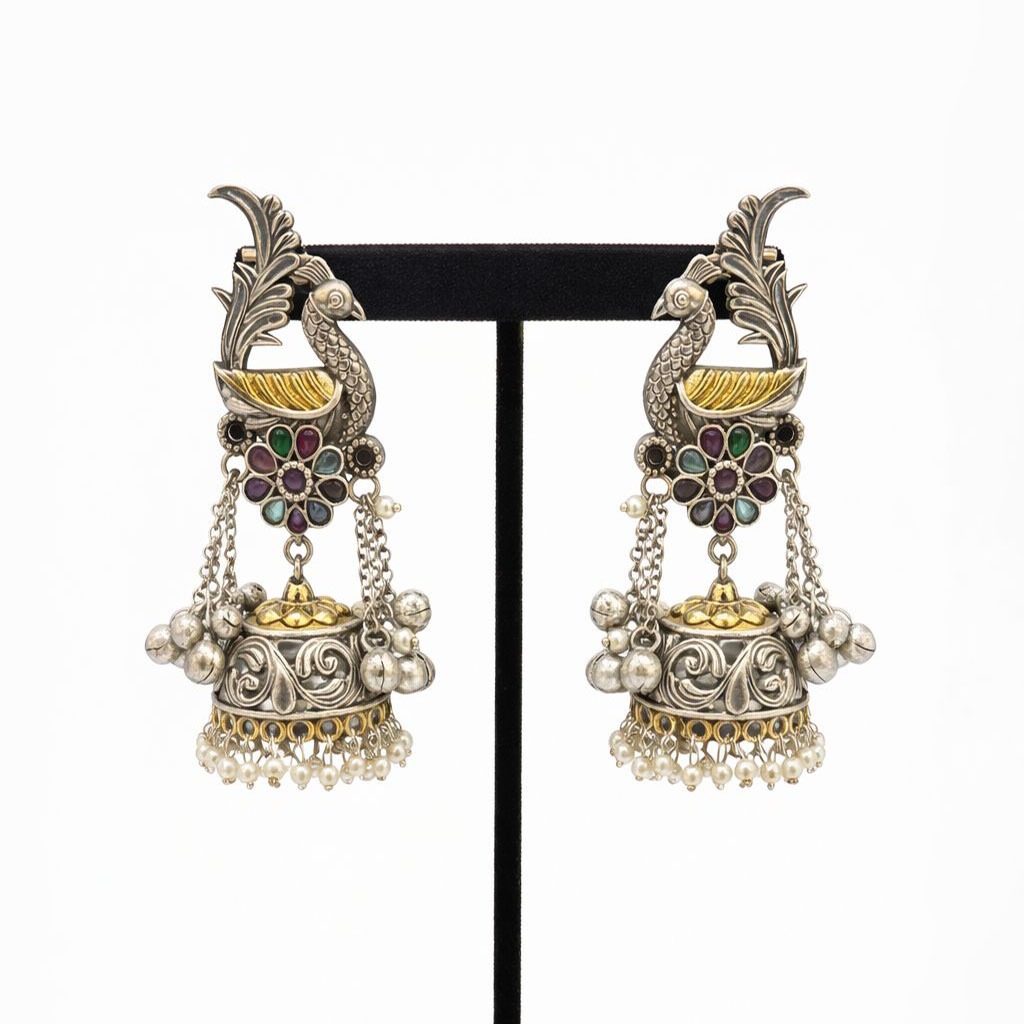 Mayurika Heirloom Jhumkis