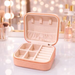 Hanaé Luxe Travel Jewel Case Pink