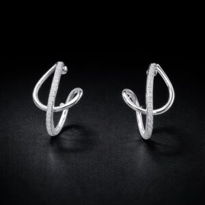 Luna Twist Stud Silver