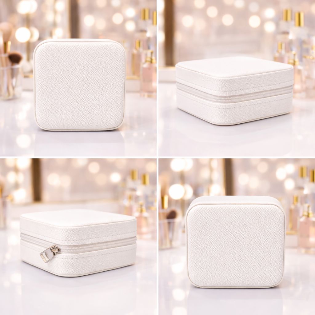 Hanaé Luxe Travel Jewel Case White - Image 2