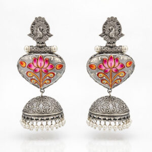 Padmika Oxidised Jhumkas