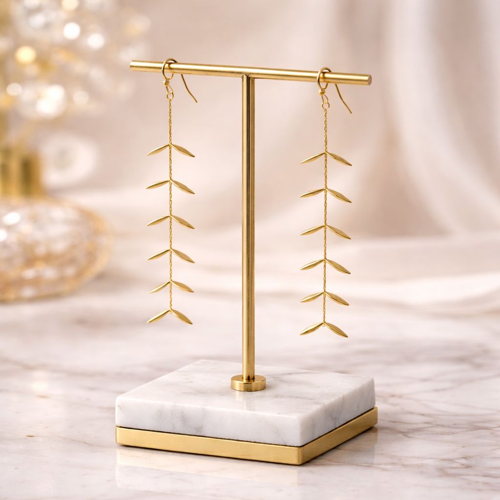 Maison Vine Earrings – Gold - Image 3