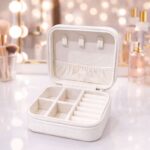 Hanaé Luxe Travel Jewel Case White